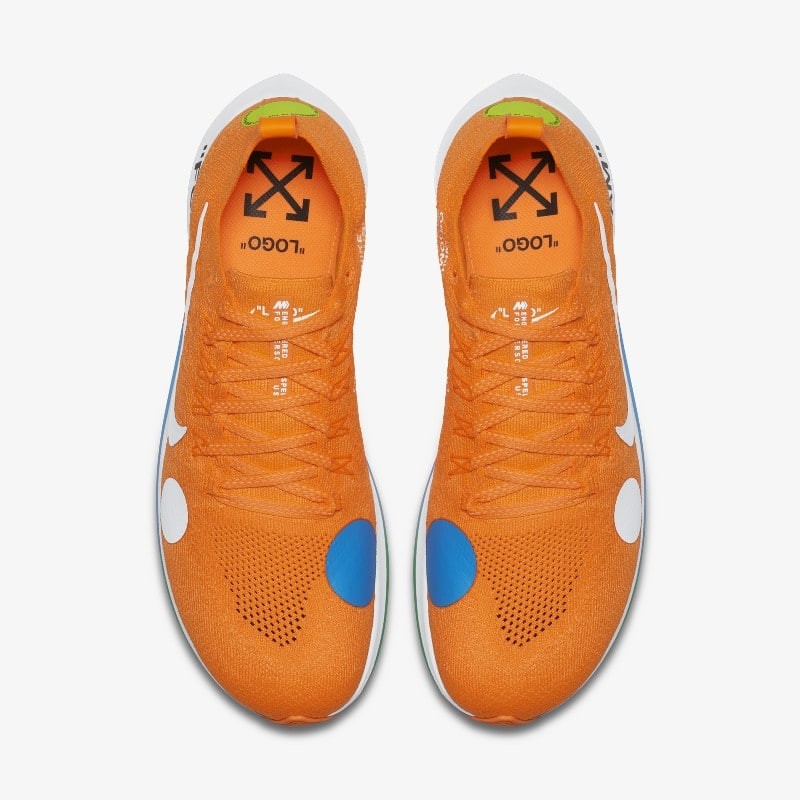 Orange off cheap white zoom fly